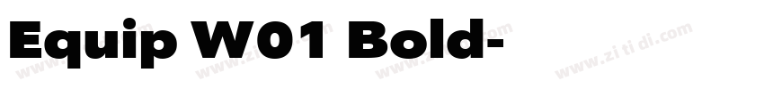 Equip W01 Bold字体转换